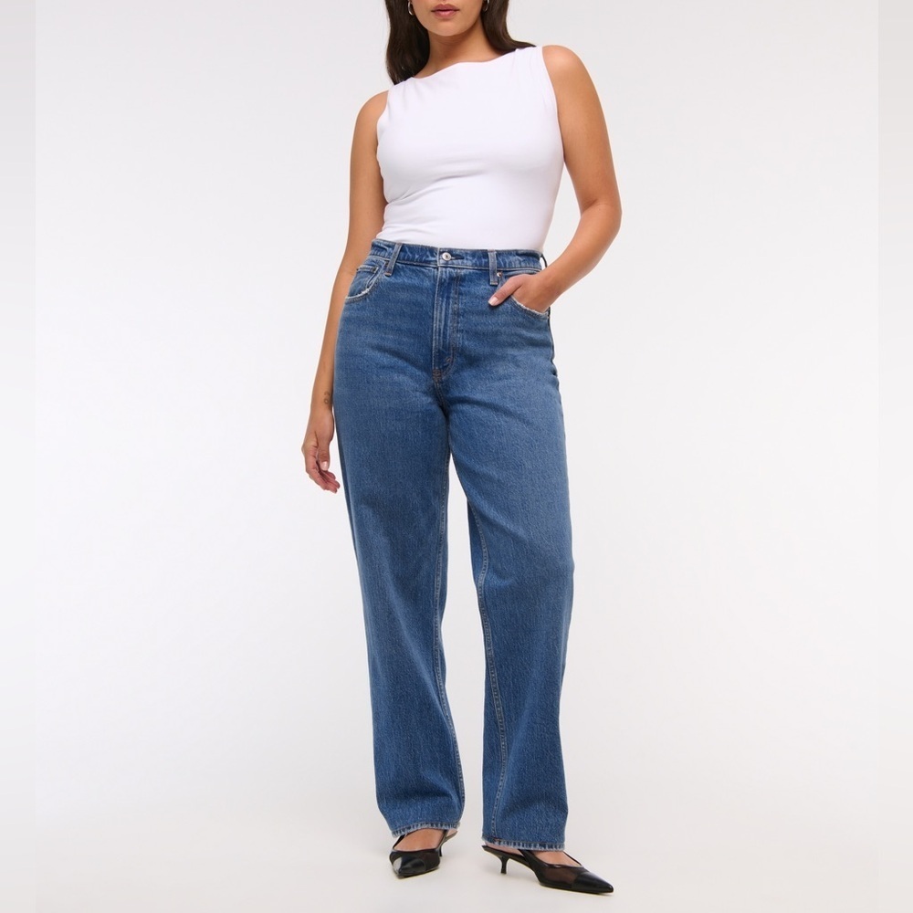 Abercrombie & Fitch Ultra High Rise 90s Straight Jean Size 25|0S - Picture 1 of 8